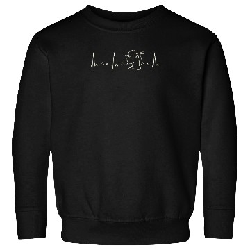 Discover Amor Angel Trumpet Horn. Heart. Love. EKG. Pulse. Sweatshirts