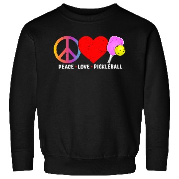 Discover PEACE LOVE PICKLEBALL Sweatshirts