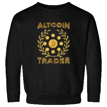 Discover Altcoin Trader Crypto Bitcoin Blockchain Trader Sweatshirts