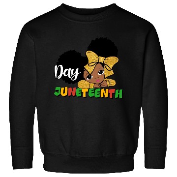 Discover Juneteenth Day Celebration Afro Girl Sweatshirts