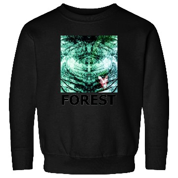 Discover Green forest mandala black Sweatshirts