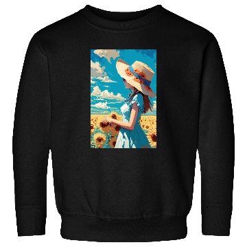 Discover Sunflower girl summer Sweatshirts