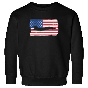 Discover F-14 Tomcat Fighter Jet American Flag F14 Tomcat Sweatshirts