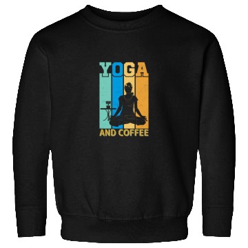 Discover Yoga and coffee Sweatshirts