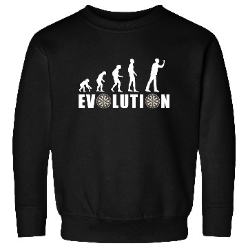 Discover Evolution of Humanity and Dartboards Sweatshirts