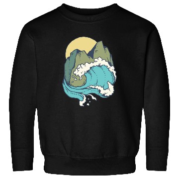 Discover sun mountain and sea Sweatshirts