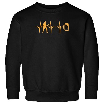 Discover Guitar Player Bass Guitar Heartbeat Beer - Bass Gu Sweatshirts