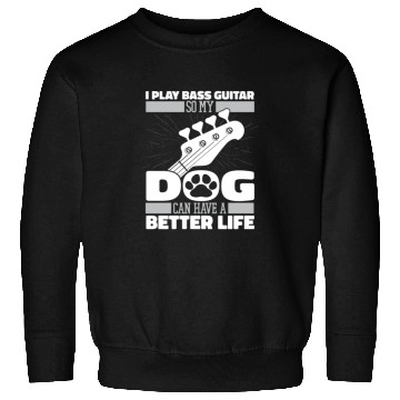 Discover Bass Guitar Bassist Dog Sweatshirts