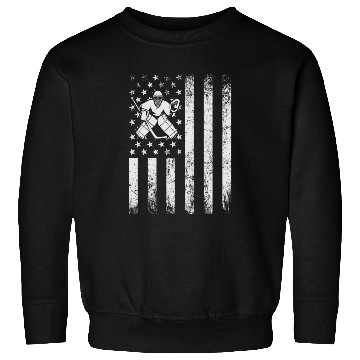 Discover Hockey usa flag kipper Sweatshirts