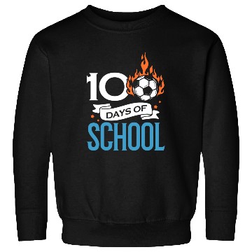 Discover 100 Days Of School Soccer Football Athletic Sweatshirts