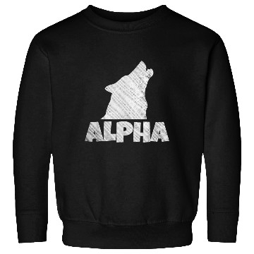 Discover Alpha Wolf Pack Member Wildlife Sweatshirts