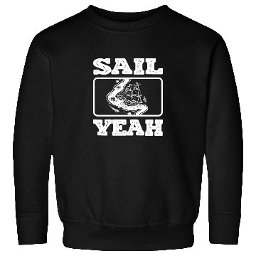 Discover Sail Yeah Ocean Boating Nautical Sailing Sailor Sweatshirts