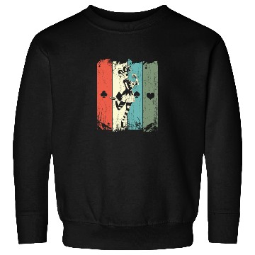 Discover Vintage Casino Blackjack Gambling Clown Poker Card Sweatshirts