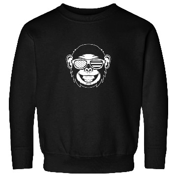 Discover Chimpanzee Orangutan Monkey Head Monkey Sweatshirts