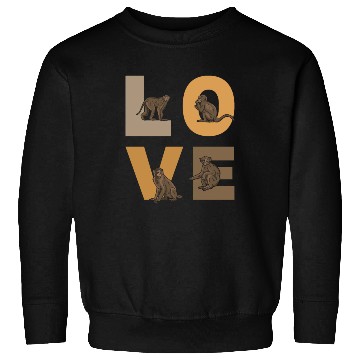 Discover Cute Monkey Lover Orangutan Monkeys LOVE Monkey Sweatshirts