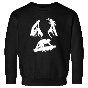 Discover Chimpanzee Orangutan Monkey Flowers Monkeys Sweatshirts