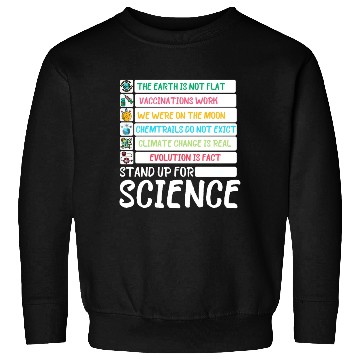 Discover Earth Day Stand Up For Science Science Fiction Day Sweatshirts