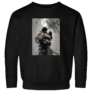 Discover elves love fantastic design flowers and full moon Sweatshirts