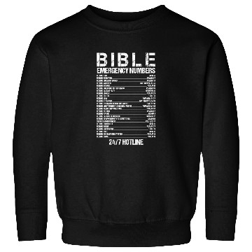 Discover Bible Emergency Numbers Waymaker Jesus Christian Sweatshirts