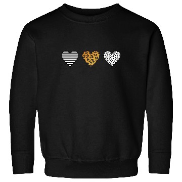 Discover Three Hearts, Leopard Print, Dot, Stripe Sweatshirts