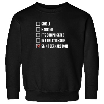 Discover Saint Bernard Mom Check Mark Sweatshirts