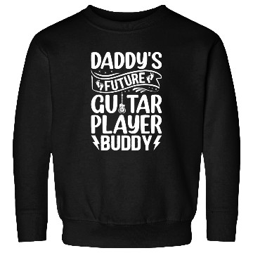 Discover Newborn Guitarist - Daddy's Future Guitar Player B Sweatshirts
