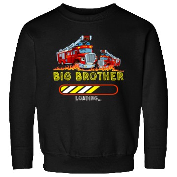 Discover Big brother fire truck fireman 2023 Sweatshirts
