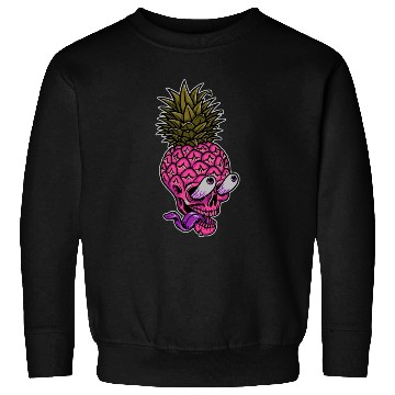 Discover Skeleton pineapple psychedelic Sweatshirts