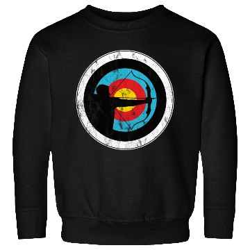 Discover Archer and bowman with target archery Sweatshirts