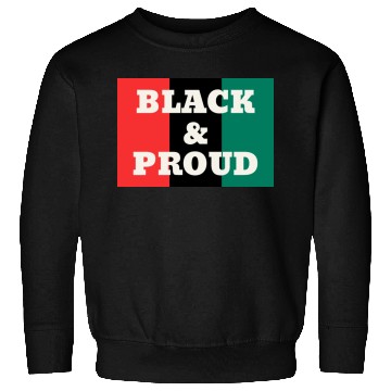 Discover Black and Proud on a Red, Black, and Green Colors Sweatshirts