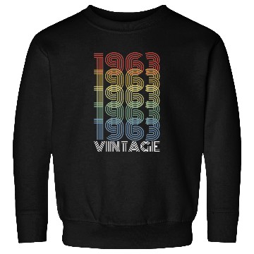 Discover 60 Years Vintage 1963 Retro 60th Birthday Sweatshirts