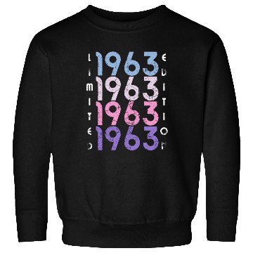 Discover 60 Years Vintage 1963 Retro 60th Birthday Sweatshirts