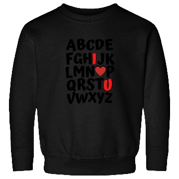 Discover Valentines Day Alphabet ABC Toddler Kids Sweatshirts