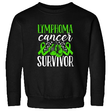 Discover Lymphoma Cancer Awareness Ribbon Gloves Survivor Sweatshirts