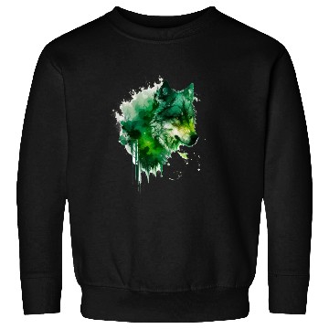 Discover Green wolf Sweatshirts