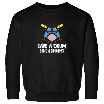 Discover Drummer Drums Music Drum Set Drumming Sweatshirts