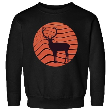 Discover Vintage retro sunset sunrise nature deer funny Sweatshirts