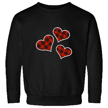 Discover Buffalo Plaid Hearts Sweatshirts