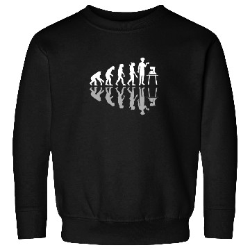 Discover Human Evolution Home Brewing Coffeemaker Barista Sweatshirts