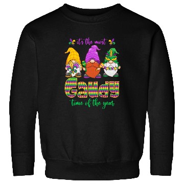 Discover Gaudy Time 0f The Year Gnomes Fleur de lis Sweatshirts