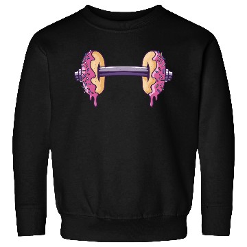 Discover Workout with donuts dumbbell Sweatshirts