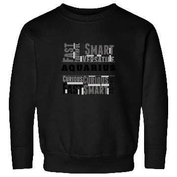 Discover Aquarius Zodiac Star Sign Word Cloud Square Monoch Sweatshirts