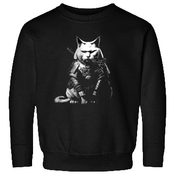 Discover cool samurai cat Sweatshirts