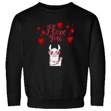 Discover I love you with cute llama Sweatshirts