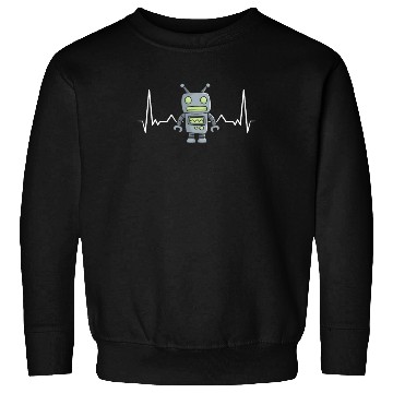 Discover Robot Heartbeat Sweatshirts