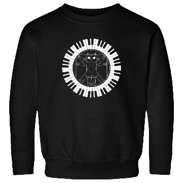 Discover Piano Cat Musician Musical Instrument Pianist Sweatshirts