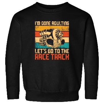 Discover Drag Racing Race Car Retro Vintage Sweatshirts