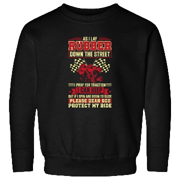 Discover Drag Racing Race Car Prayer Sweatshirts