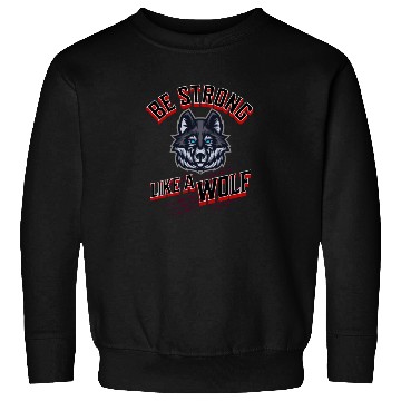 Discover Be Strong Like a Wolf Sweatshirts