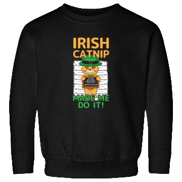 Discover Angry Funny Cat Happy Saint Patrick Day Sweatshirts
